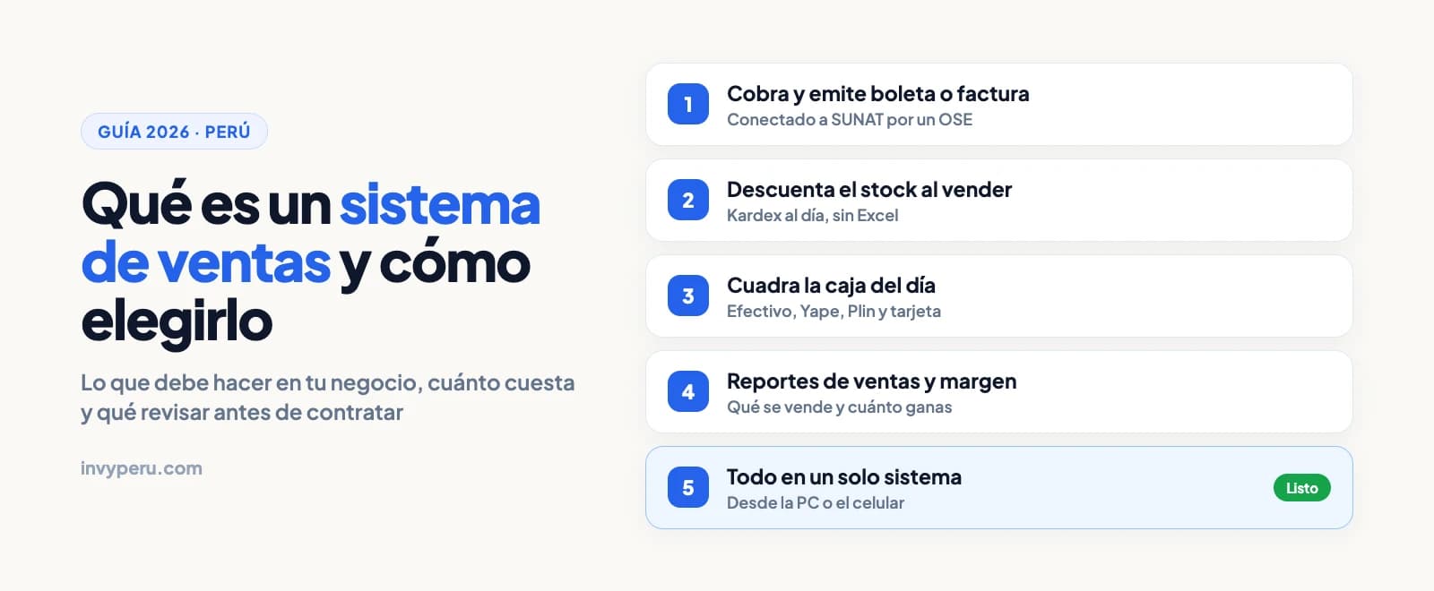 Sistema de ventas: qué es, qué debe hacer y cómo elegir uno para tu negocio